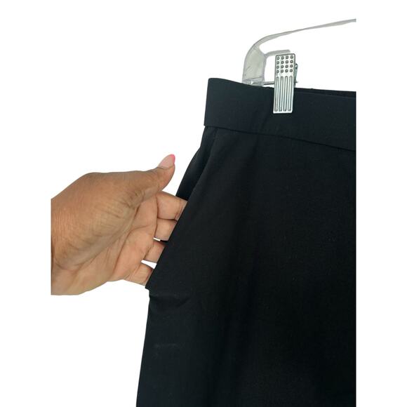 Eileen Fisher Pants Black Basic Straight Leg Office Career Casual Business Large - Picture 6 of 11